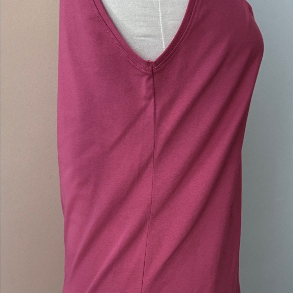 PAUW Amsterdam sleeveless top cotton blend Sz 4 (XL) muted red/pink Orig.$115. - Picture 2 of 10